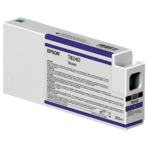New, Pre-Owned - Epson T824D Standard Yield Violet Ink Cartridge, C13T824D00