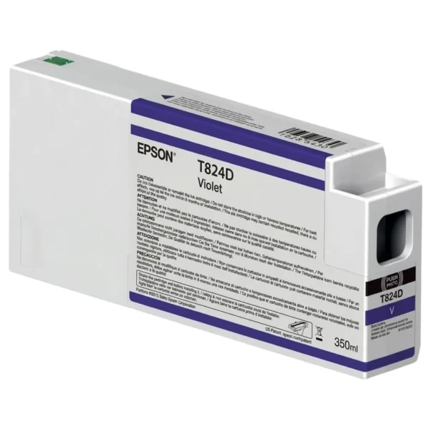 New, Pre-Owned - Epson T824D Standard Yield Violet Ink Cartridge, C13T824D00