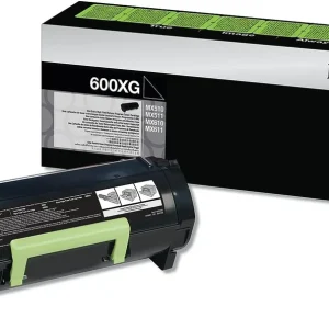 New, Pre-Owned - Lexmark 600XG, Extra High-Yield Black Return Program Toner Cartridge, 60F0X0G