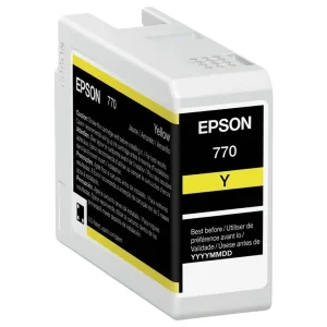 New, Pre-Owned - Epson 770 Standard Yield Yellow Ink Cartridge, T770420