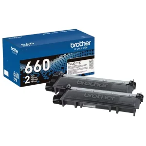 New, Pre-Owned - Brother TN-660 High Yield Black Toner Cartridge-2-Pack