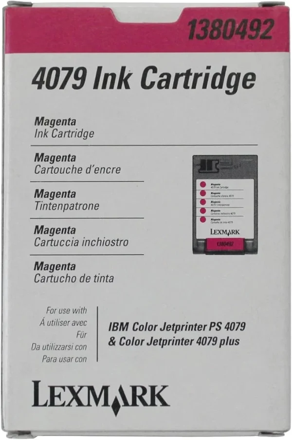 New, Pre-Owned - Lexmark 4079 Standard Yield Magenta Ink Cartridge, 1380492