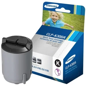 New, Pre-Owned - Samsung CLP-K300 Standard Yield Black Toner Cartridge, CLP-K300A