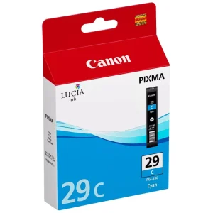 New, Pre-Owned - Canon PGI-29 Standard Yield Cyan Ink Cartridge, 4873B001