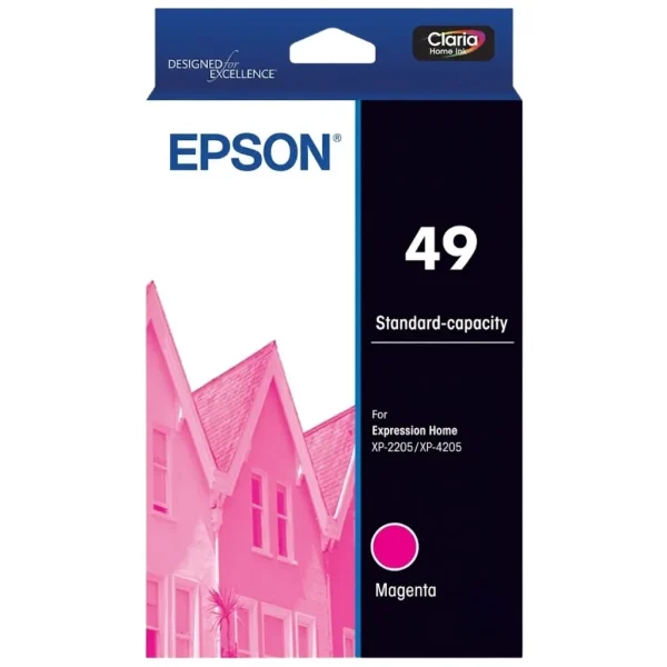 New, Pre-Owned - Epson 49 Standard Yield Magenta Ink Cartridge, C13T10E392