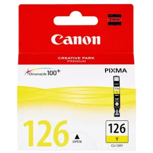New, Pre-Owned - Canon 126 Standard Yield Yellow Ink Cartridge, 4564B001