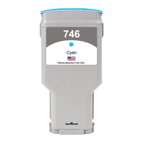 US Remanufactured for HP 746 Standard Yield Cyan Ink Cartridge, P2V80A