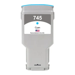 US Remanufactured for HP 745 300mL (F9K03A) Cyan Ink Cartridge, F9K03A