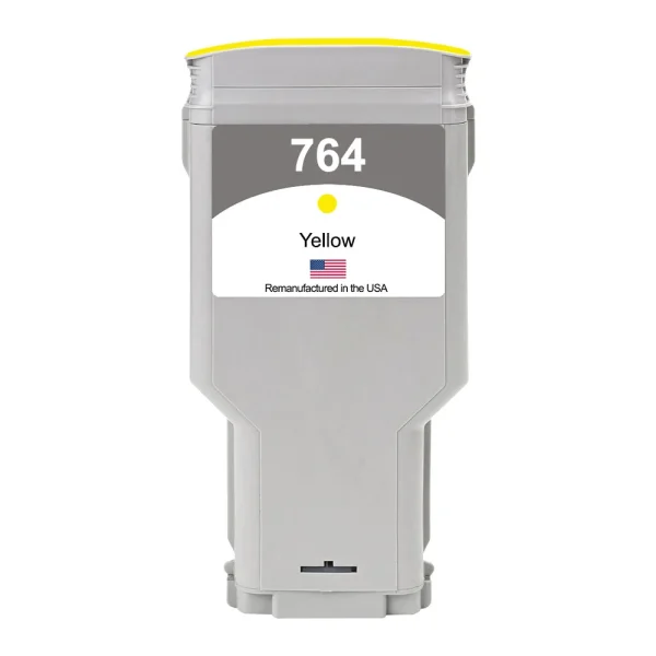 US Remanufactured for HP 764 300mL Yellow Ink Cartridge, C1Q15A