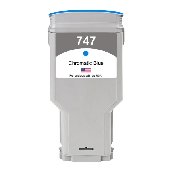 US Remanufactured for HP 747 300mL Chromatic Blue Ink Cartridge