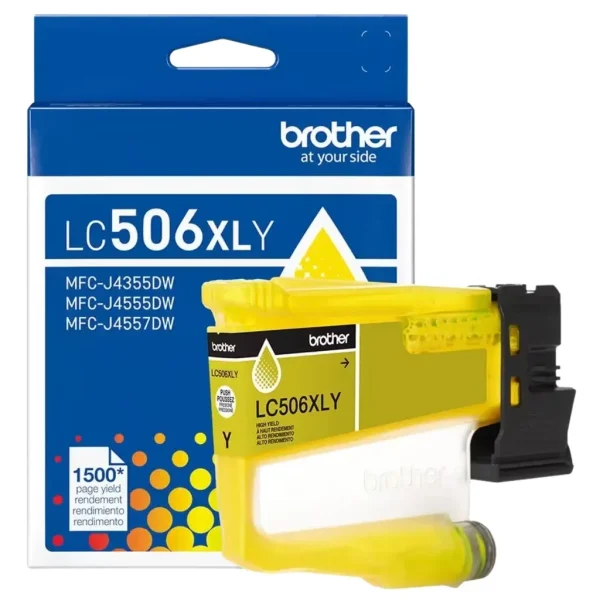 New, Pre-Owned - Brother LC506XL High Yield Yellow Ink Cartridge