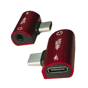 Mic-Lock USB-C Microphone Blocker HiFi SoundPass & Secure Charger Red - view 2