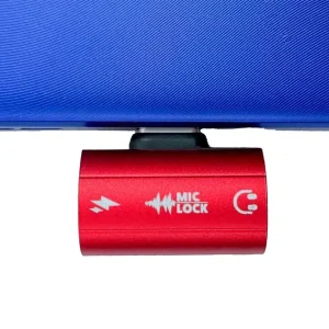 Mic-Lock USB-C Microphone Blocker HiFi SoundPass & Secure Charger Red - view 6
