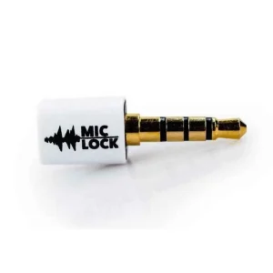 Mic-Lock 3.5mm Mini Single Ended Microphone Blocker White
