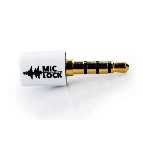 Mic-Lock 3.5mm Mini Single Ended Microphone Blocker White