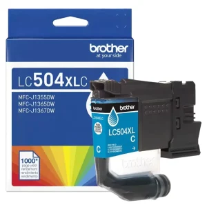 New, Pre-Owned - Brother LC504XL High Yield Cyan Ink Cartridge