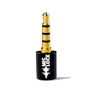 Mic-Lock 3.5mm Mini Single Ended Microphone Blocker Black
