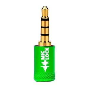Mic-Lock 3.5mm Single-Ended Microphone Blocker Green