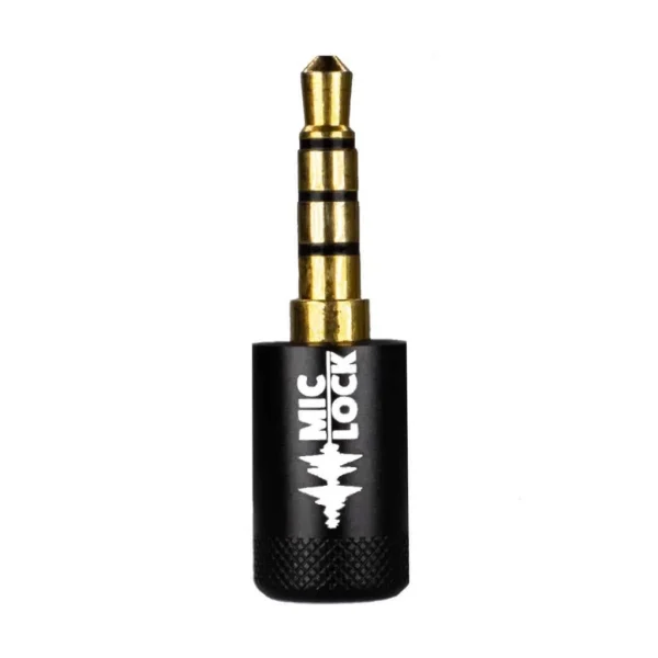 Mic-Lock 3.5mm Single-Ended Microphone Blocker Black