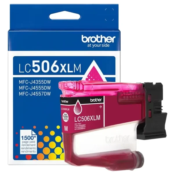 New, Pre-Owned - Brother LC506XL High Yield Magenta Ink Cartridge