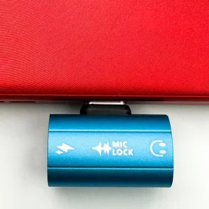 Mic-Lock USB-C Microphone Blocker HiFi SoundPass & Secure Charger Blue - view 4