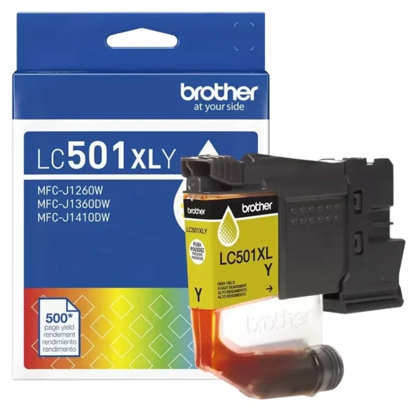 New, Pre-Owned - Brother LC501XL High Yield Yellow Ink Cartridge