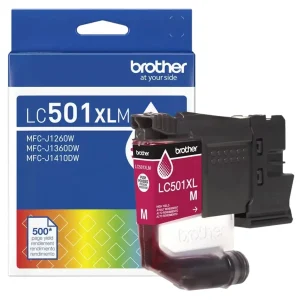 New, Pre-Owned - Brother LC501XL High Yield Magenta Ink Cartridge