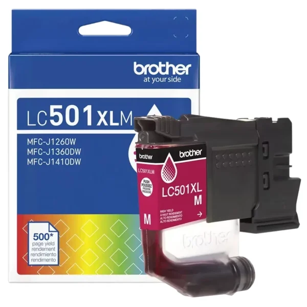 New, Pre-Owned - Brother LC501XL High Yield Magenta Ink Cartridge