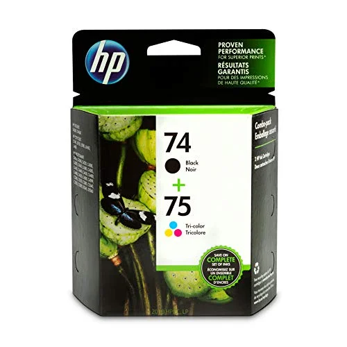 New, Pre-Owned - HP 74/75 Standard Yield Black & Color Ink Cartridge, CC659FN