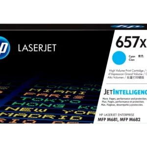 New, Pre-owned, Original HP 657X High Yield Cyan Toner Cartridge, CF471X