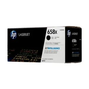 New, Pre-owned, Original HP 658X High Yield Black Toner Cartridge, W2000X