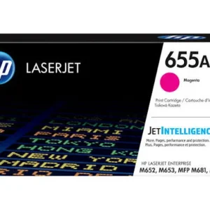 New, Pre-owned, Original HP 655A Standard Yield Magenta Toner Cartridge, CF453A