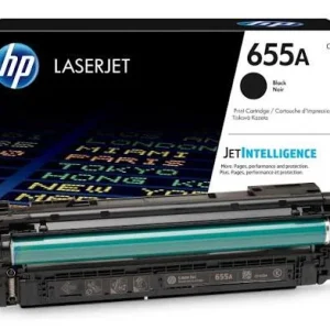 New, Pre-owned, Original HP 655A Standard Yield Black Toner Cartridge, CF450A