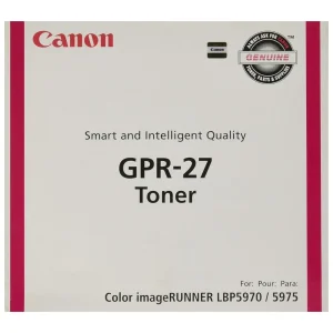 New, Pre-owned, Original Canon GPR-27 Standard Yield magenta Toner Cartridge, 9643A008AA