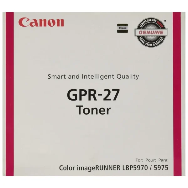 New, Pre-owned, Original Canon GPR-27 Standard Yield magenta Toner Cartridge, 9643A008AA