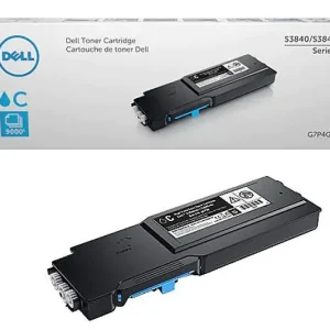 New, Pre-owned, Original Dell S3840/S3845 Standard Yield Cyan Toner Cartridge, G7P4G