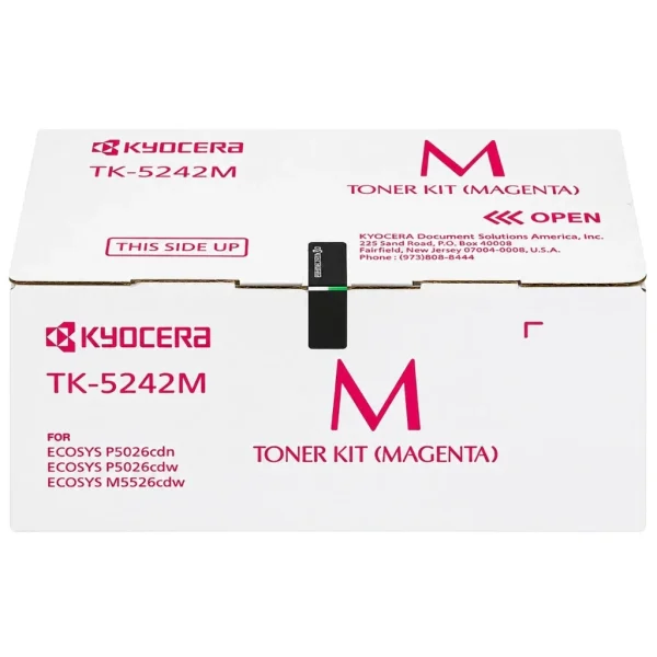 New, Pre-owned, Original Kyocera TK-5242M Standard Yield Magenta Toner Cartridge