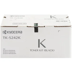 New, Pre-owned, Original Kyocera TK-5242K Standard Yield Black Toner Cartridge