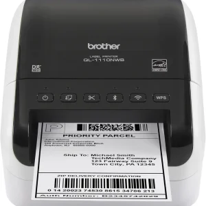 New, Pre-owned, Original Brother QL-1110NWB Wide Format, Postage and Barcode Professional Thermal Monochrome Label Pr...