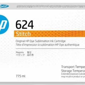 New, Pre-owned, HP 624 775ml Magenta Stitch Dye Sublimation Ink Cartridges, 2LL55A