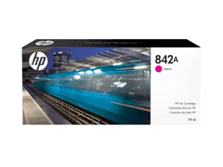 New, Pre-Owned, Original HP 842A High Yield Magenta Ink Cartridge, C1Q47A