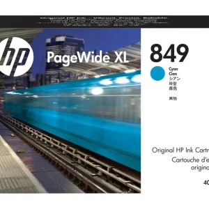 New, Pre-Owned, Original HP 849 Standard Yield Cyan Ink Cartridge, 1XB39A