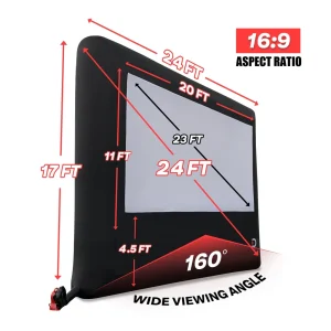 Elite Outdoor Movies Home 20' Inflatable Screen - view 3