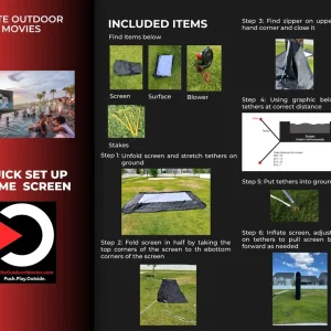 Elite Outdoor Movies Home 10' Inflatable Screen - view 6