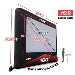 Elite Outdoor Movies Home 17' Inflatable Screen - view 3