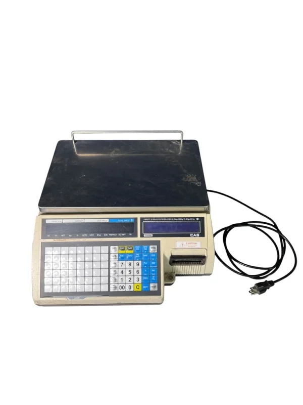 CAS CL5000-B Commercial Price Computing Label Printing Scale | CL5000B Bench Scale (USED) Needs weight calibration