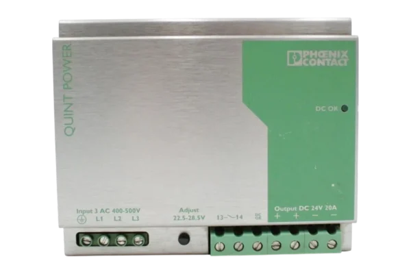 Phoenix Contact QUINT-PS-3x400-500AC/24DC/20 Power Supply (UNTESTED)