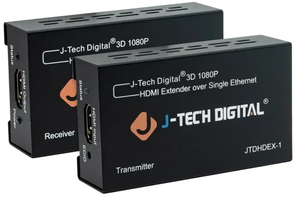 J-Tech Digital 3D 1080P HDMI Extender Over Single Ethernet JTDHDEX-1
