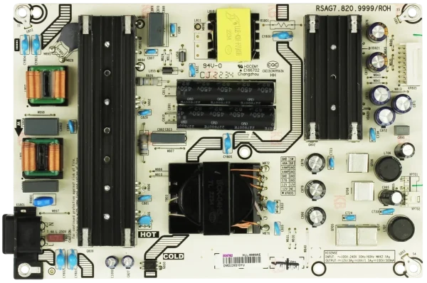 304762 Hisense Power Supply, HLL-9999WE, RSAG7.820.9999/ROH, 65A6H
