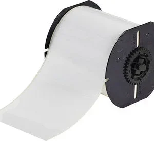 Brady B30C-4000-595-WT Printer Label Roll - 4 in x 100 ft - Vinyl - White - B-595 - 18334